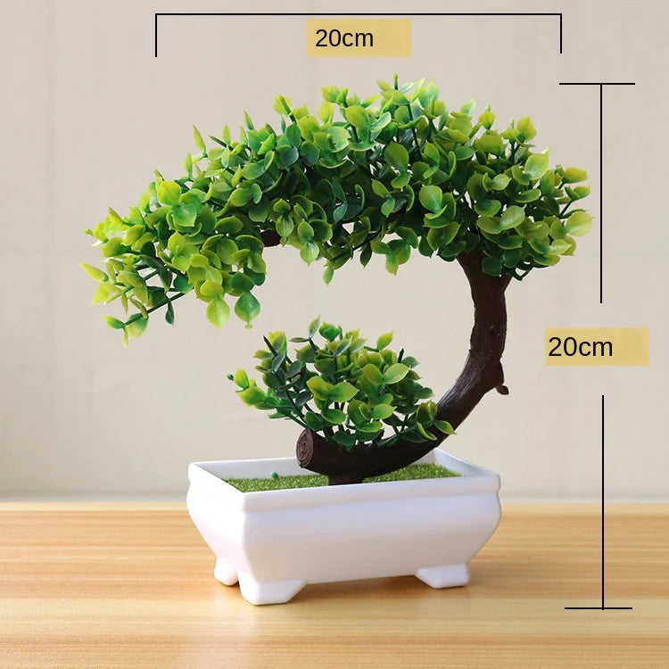 Artificial Potted Bonsai Plants - Decorative Greenery for Home, Garden, Party, and Hotel Décor