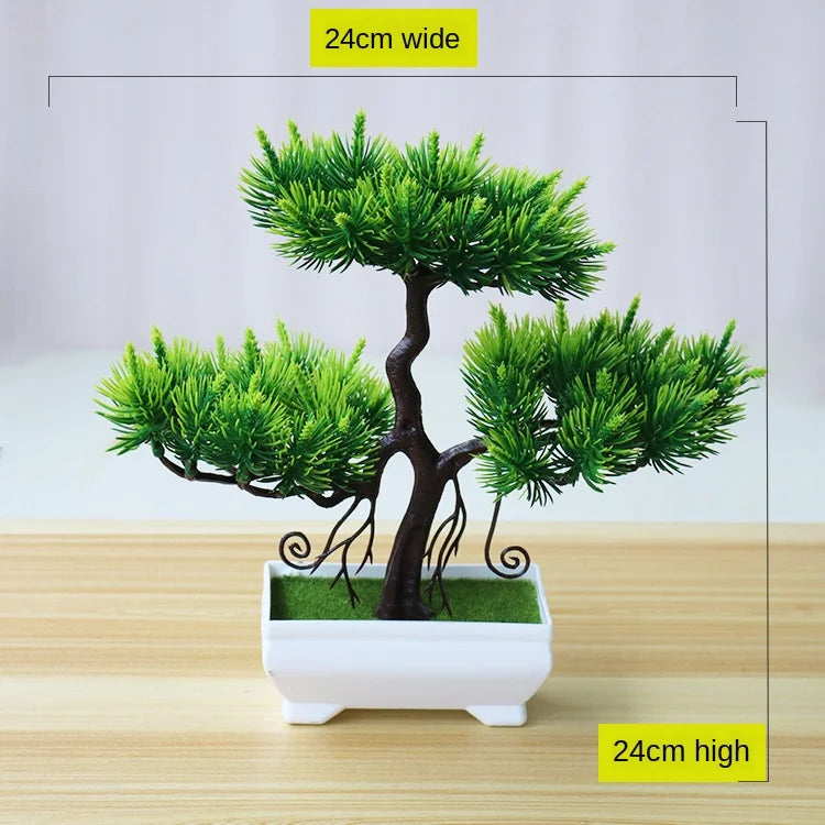 Artificial Potted Bonsai Plants - Decorative Greenery for Home, Garden, Party, and Hotel Décor