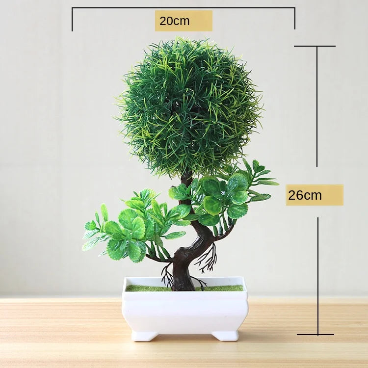 Artificial Potted Bonsai Plants - Decorative Greenery for Home, Garden, Party, and Hotel Décor