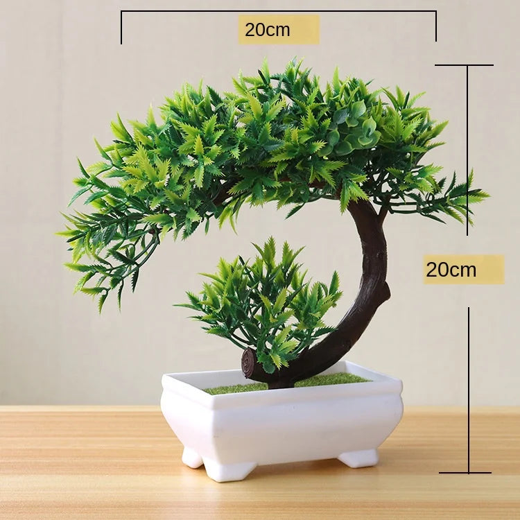 Artificial Potted Bonsai Plants - Decorative Greenery for Home, Garden, Party, and Hotel Décor