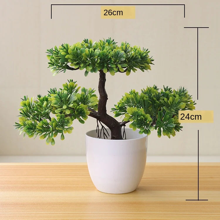 Artificial Potted Bonsai Plants - Decorative Greenery for Home, Garden, Party, and Hotel Décor